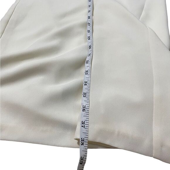 JOSEPH RIBKOFF white skirt with belt and dangled pearls - Picture 4 of 7